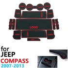 Противоскользящий резиновый коврик для подставки под чашку для Jeep Compass MK1 MK49 2007  2013 2008 2009 2010 2012 аксессуары коврик для телефона