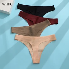 Новое поступление, женские трусики WHPC, бесшовное нижнее белье для женщин, женское нижнее белье, Т-образный вырез на спине, большие размеры, женское нижнее белье, 1 шт.