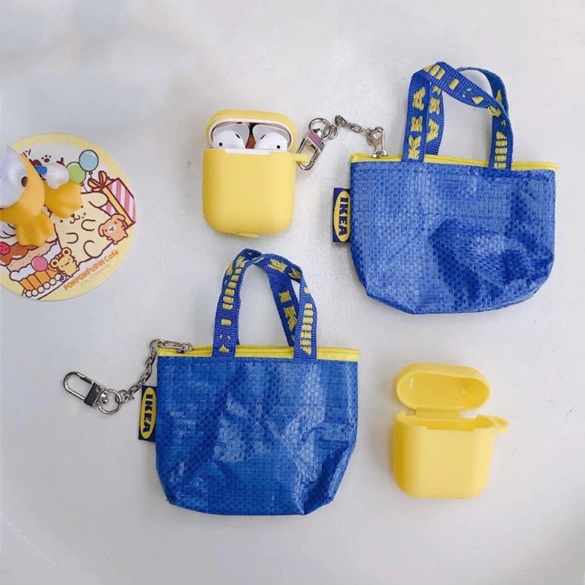 1 компл. Простой INS Кошелек для монет сумка покупок + Модный милый силиконовый Apple