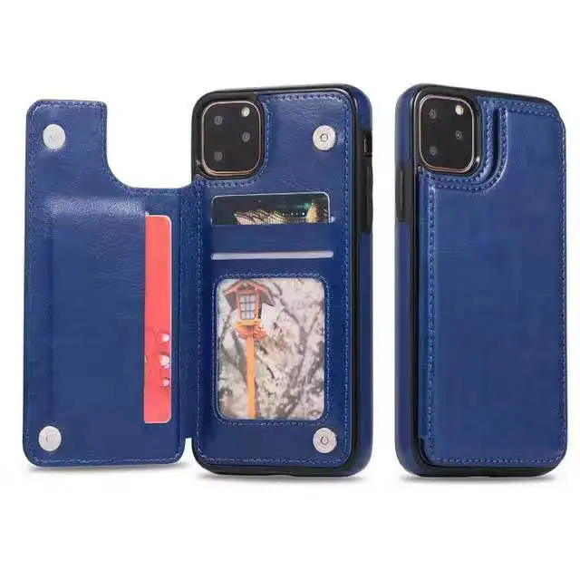 Защитный чехол для iPhone 11/iPhone 11 Pro/iPhone Pro max можно положить карты ПУ кожаный анти