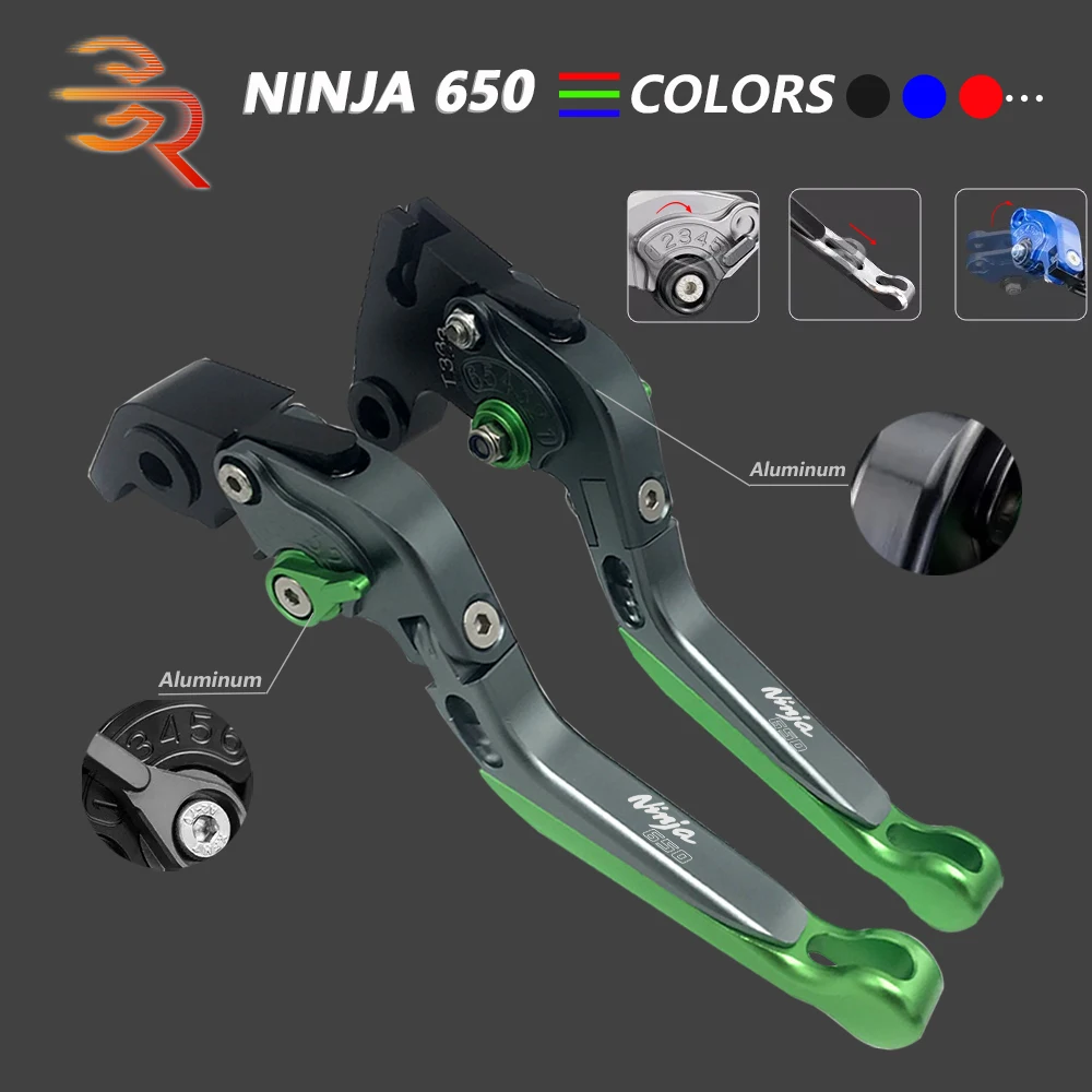 

Регулируемые складные выдвижные рычаги тормозной муфты для KAWASAKI NINJA 650 650R Ninja650 2017 2018 2019 2020