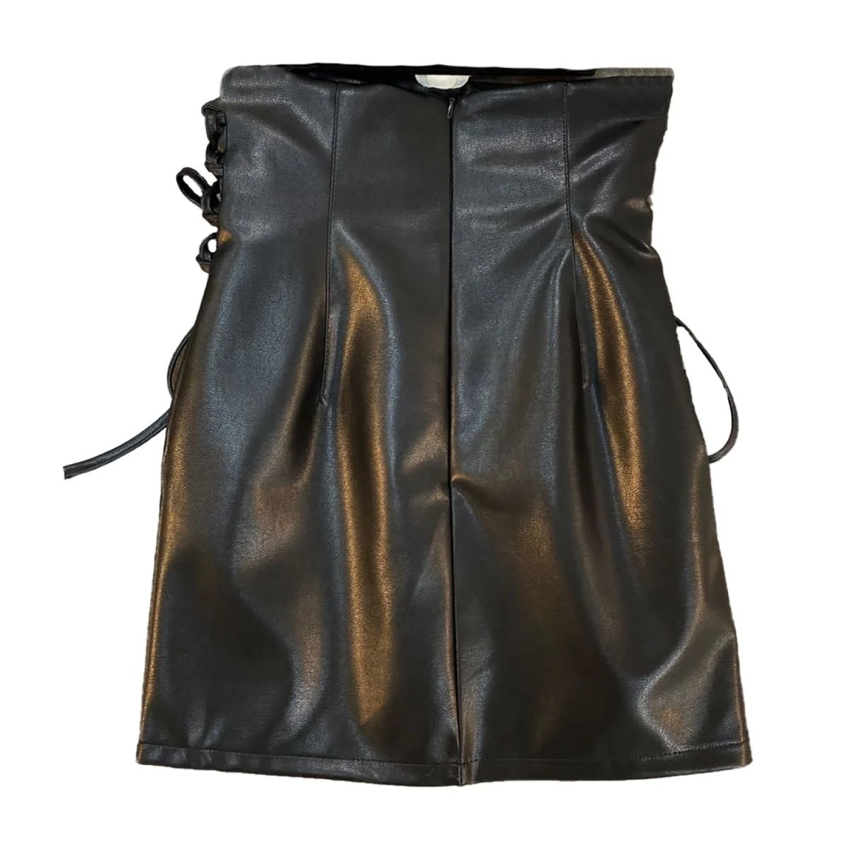 Панк-юбка уличная одежда из искусственной кожи готика Харадзюку школьная форма