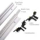 Трек Т-образный из алюминиевого сплава, 45 типов, 1 шт., 300-800 мм