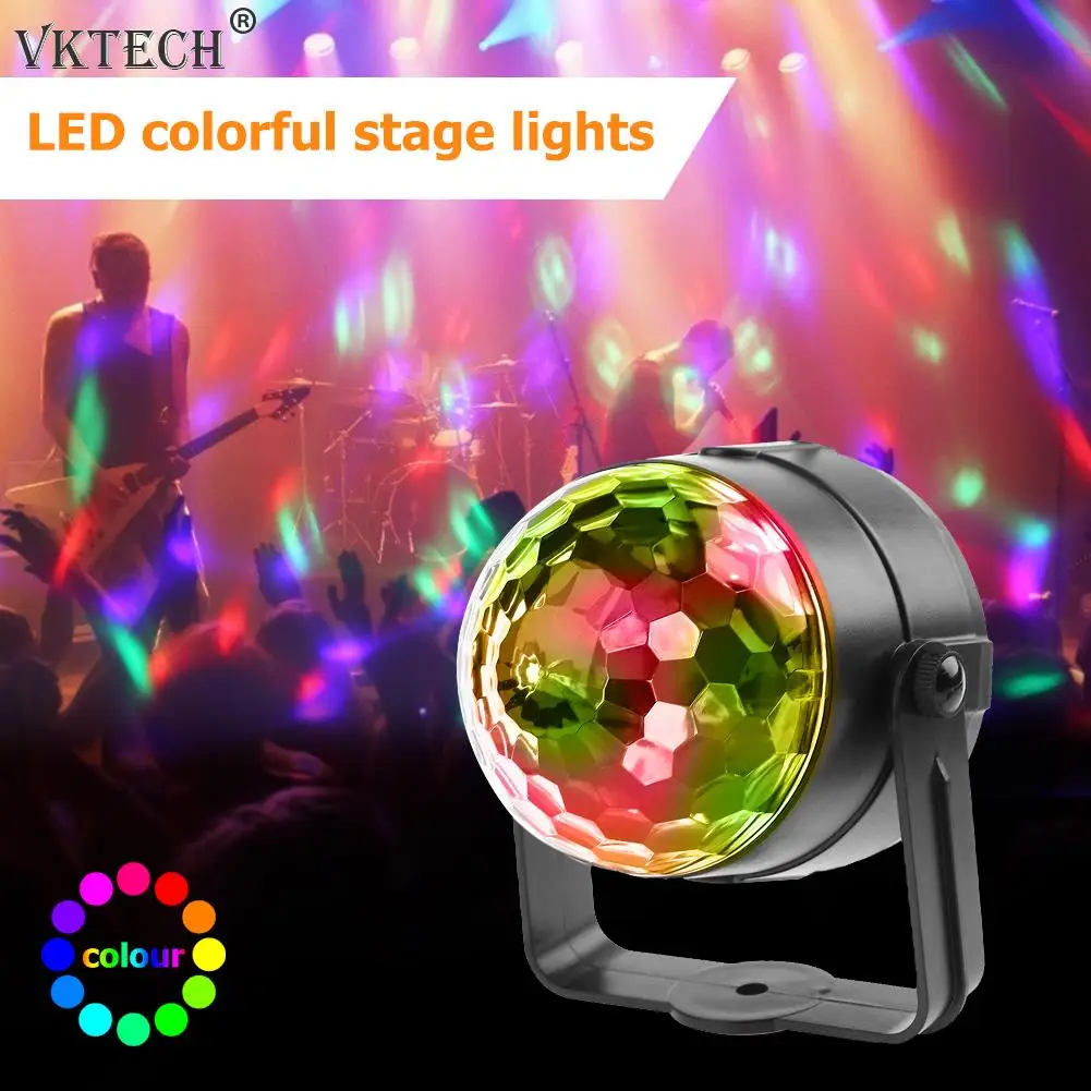 Светодиодный RGB магический шар светильник с дистанционным управлением