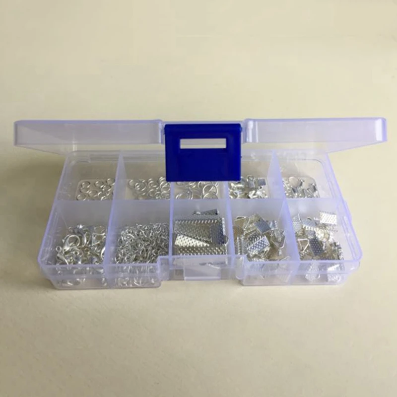 

200 Pcs DIY Jewelry Starter Kit Earring Necklace Bracelet Clasp Accessory & 9000 Pcs Colorful Beads 3Mm Glass Beads