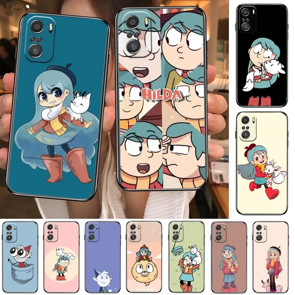 

Anime H-Hilda Season Phone Case For xiaomi mi 11 Lite pro Ultra 10s 9 8 MIX 4 FOLD 10T 5g Black Cover Silicone Back Prett