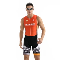 sleeveless cycling triathlon suit men mtb bicycle maillot set clothing ciclismo sports fitness wear