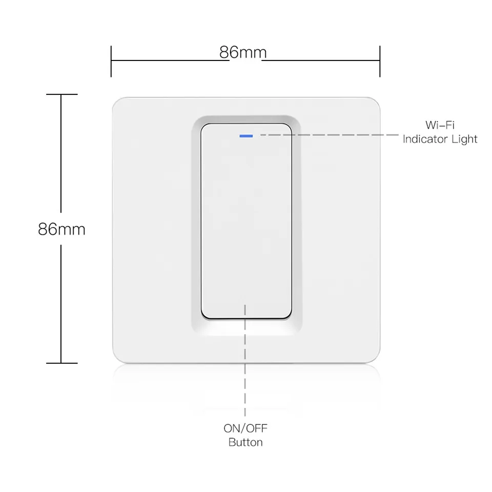 Умный светильник с Wi Fi 2 полосный многоканальный переключатель управления Кнопка