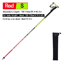 2 pcs ultralight carbon fiber trekking pole folding collapsible trail running walking stick for outdoor camping walking sticks
