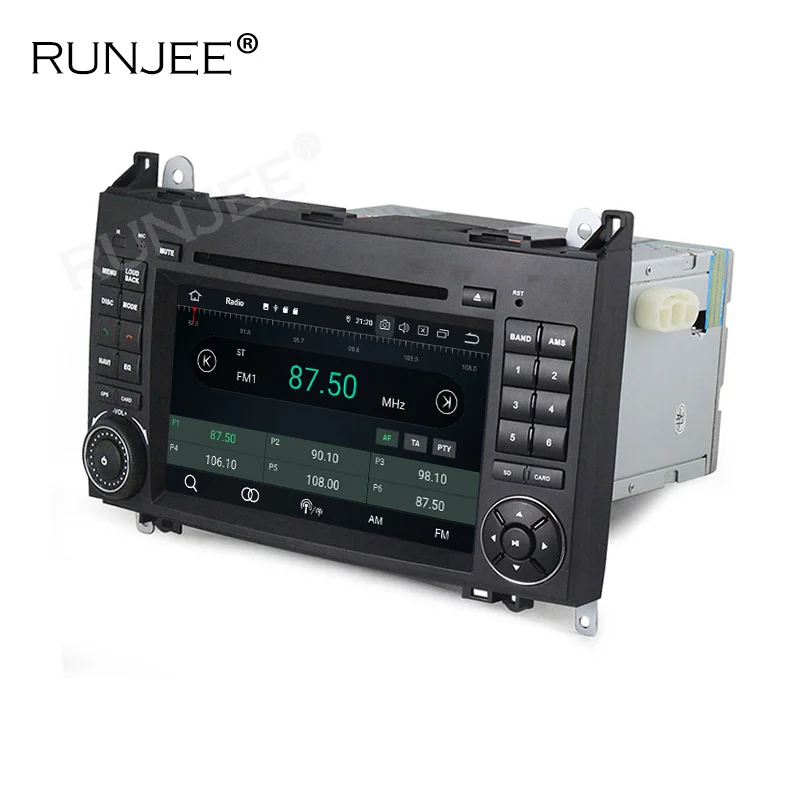 RUNJEE 2 din Android 9 автомобильный DVD мультимедийный радио плеер для Mercedes Benz B200 A B класс