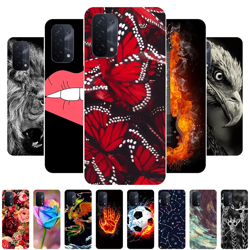 

Phone Case For OPPO A54 5G Cover Soft Silicone Butterfly Fundas For OPPO A54 5G Case CPH2195 Coque for OPPOA54 A 54 5G Case
