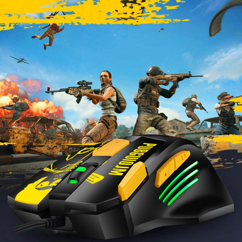 KCPDS игровой Мышь эргономичная Проводная 8 ключ светодиодный 4800 Точек на дюйм