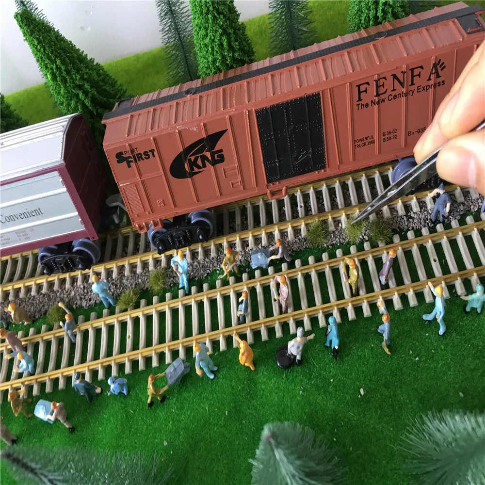 Архитектура 5 мм флок 28 шт./кор. зеленая трава для компоновки поезда Ho