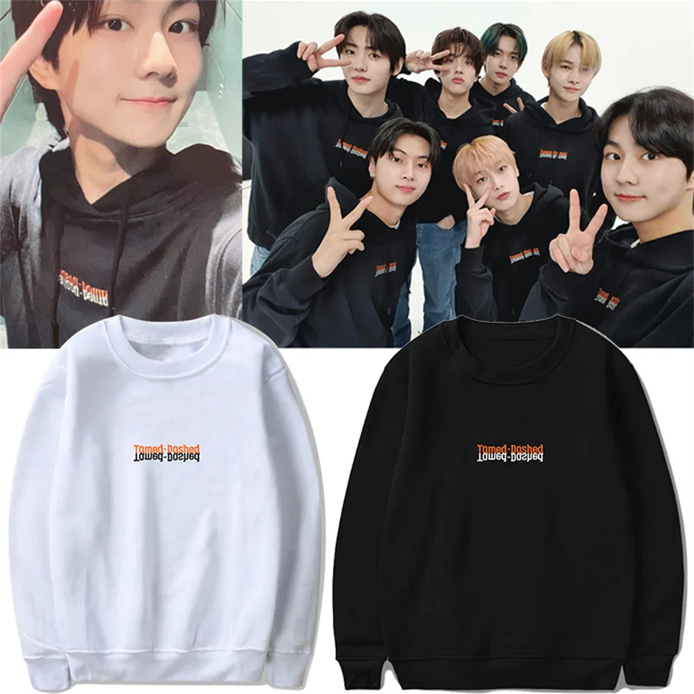 

ENHYPEN Sweatshirt Tamed Dashed Korean Style Women Harajuku Pullover Crewneck Sweatshirt Kpop Clothes