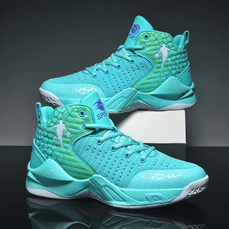 

2022 Men High-Top Basketball Shoes Sports Gym Fitness Youth Shoes Comfortable Athletic Trainers Women Breathable Retro Sneakers