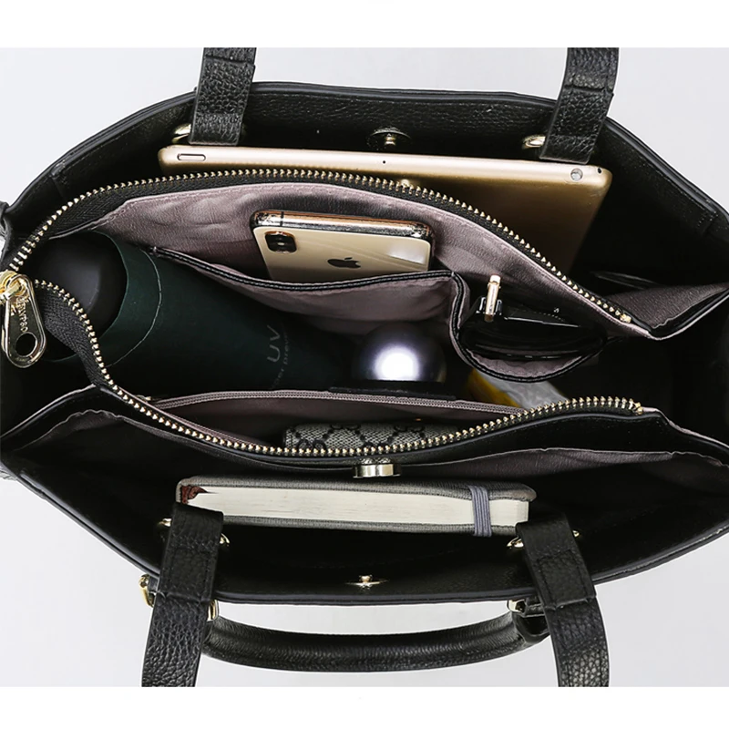 

Large Capacity Letters Prints Women Handbag High Quality Pu Leather Tote Women's bag Fashion Ladies Shoulder Messenger Bags 2021