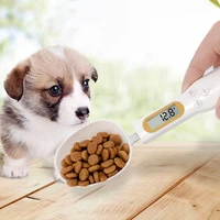 pet food scale cup for dog cat feeding bowl portable kitchen scale spoon pet measuring scoop cup led display 1