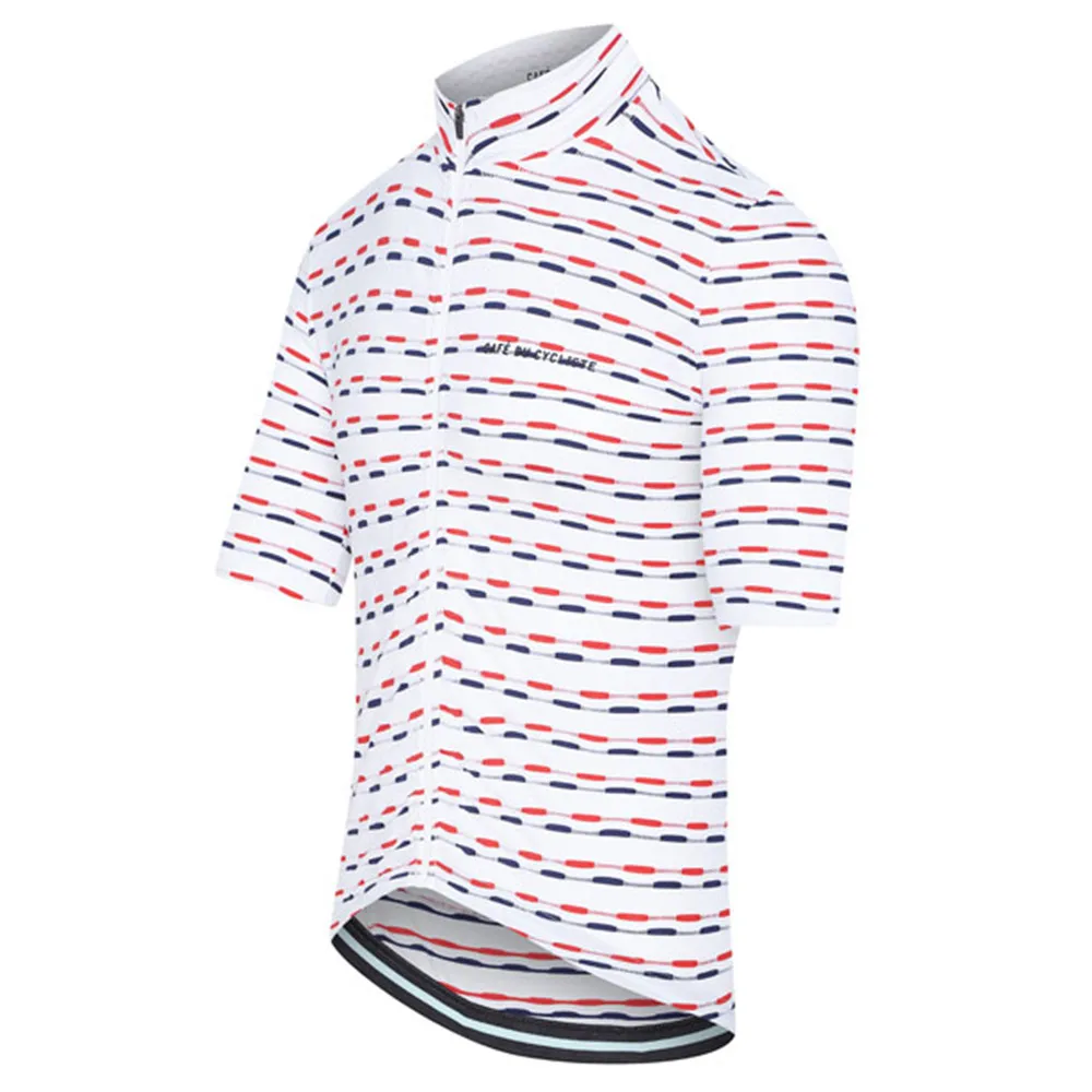 

2021 Cafe Du Cycliste Men's Cycling Breathable shirt Short Sleeve jersey Summer Outdoor MTB Sportswear Clothing maillot ciclismo