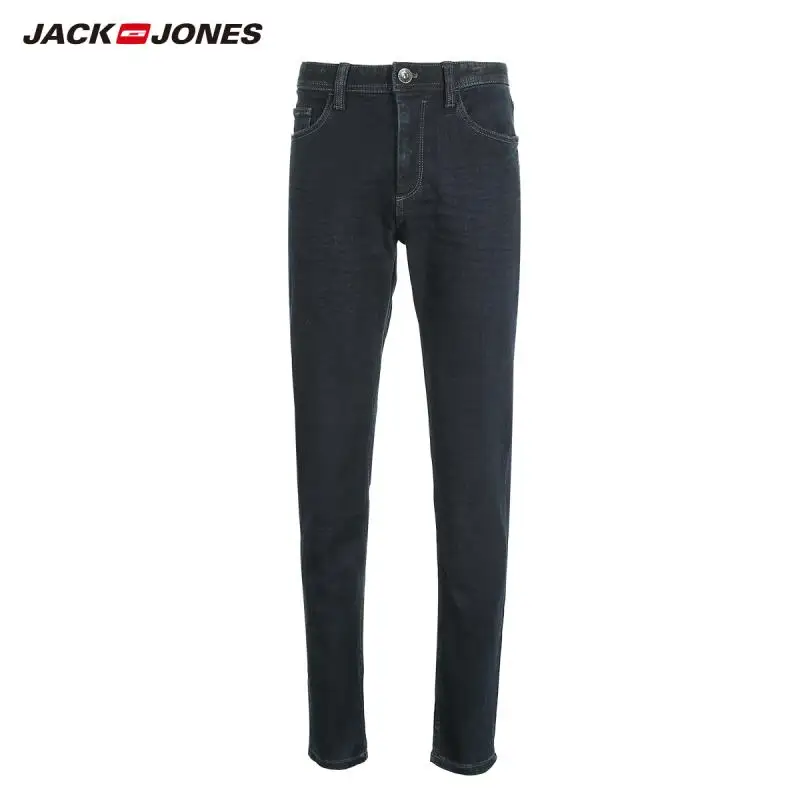 JackJones зимние мужские новые темные деловые повседневные универсальные джинсы
