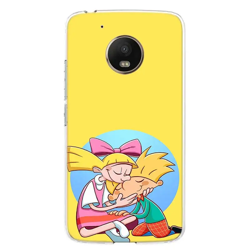 Hey arnold fondos чехол для телефона Motorola Moto G8 G7 G6 G5S G5 G4 E6 E5 E4 X4 Play Plus Power + One Action Coque|Бамперы|