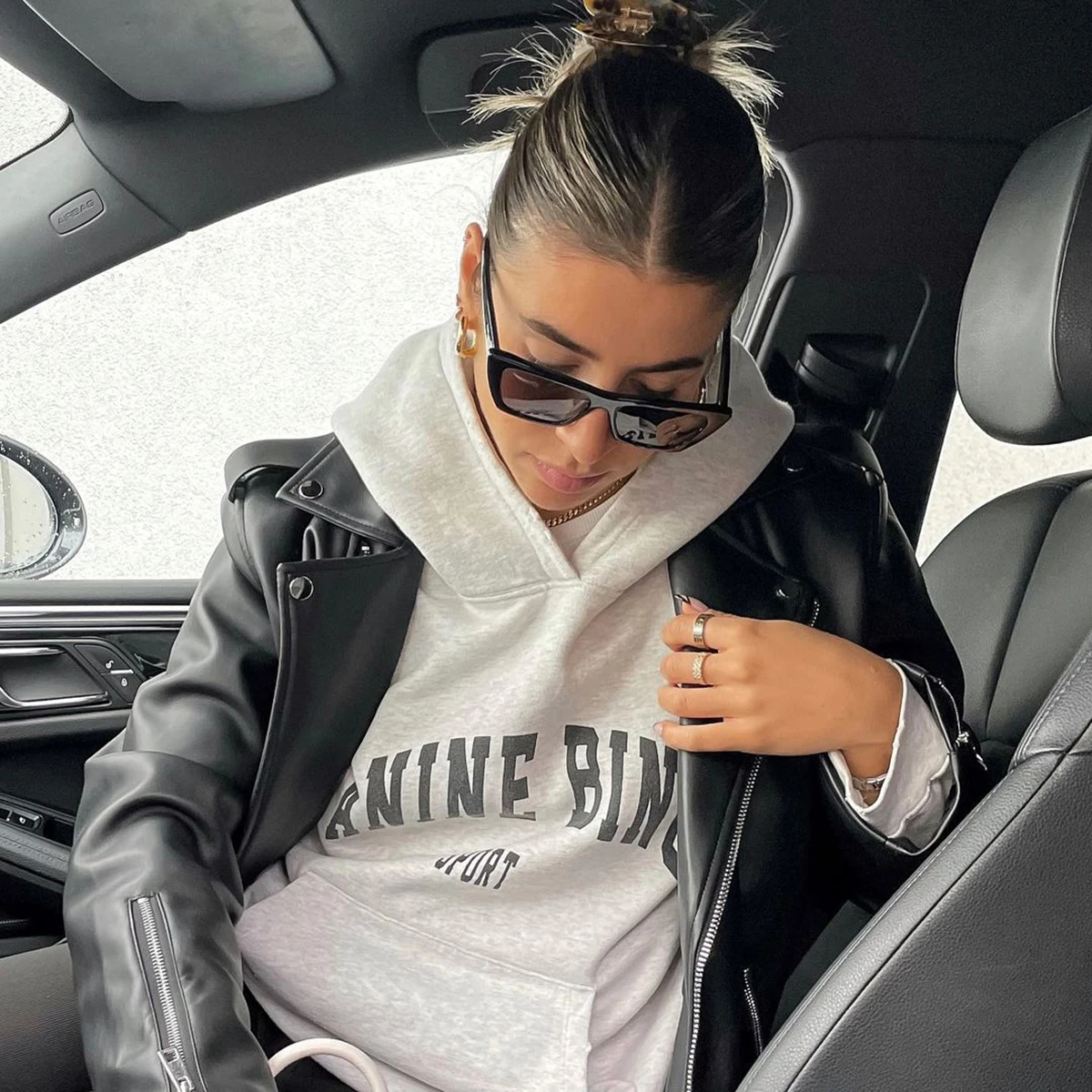 

Letter Sport Hoodies Women Cotton Casual Winter Autumn Hooded Sweatshirt 20201 Fashion Streetwear SweatshirtsTops Oversized