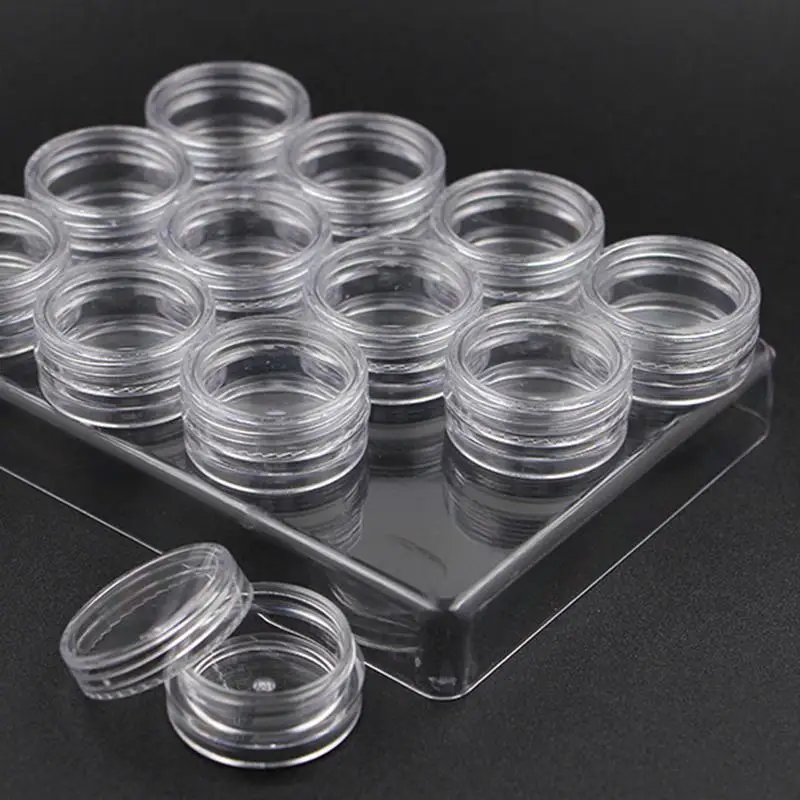 1 чехол 12 слотов белая прозрачная коробка для хранения пустой контейнер дизайна