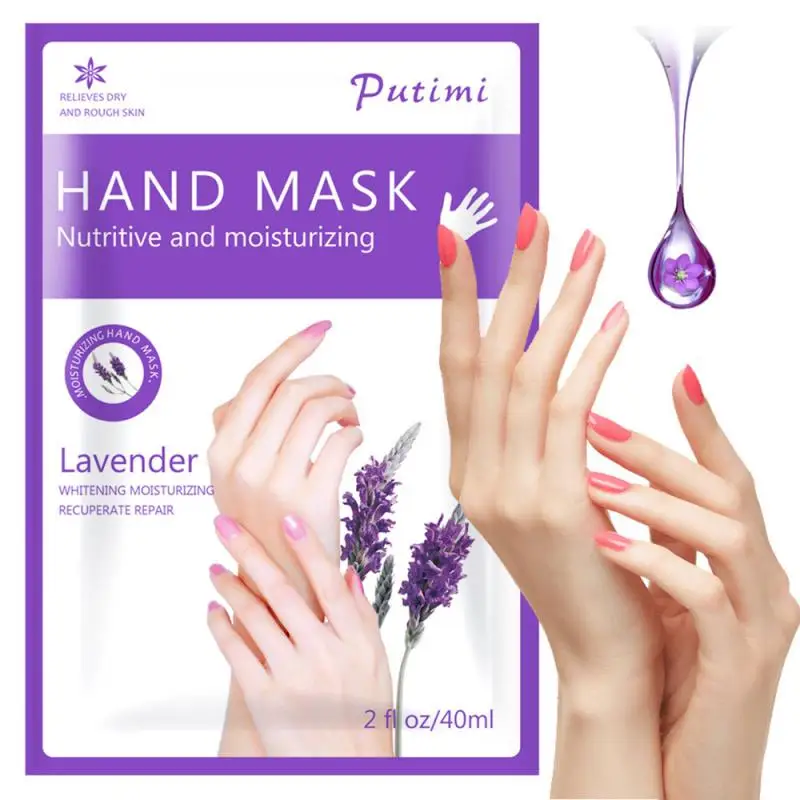 

Lavender smell moisturizing nourishing hand mask gloves Exfoliating Hand care of removing calluses Smooth hands Skin Care tool