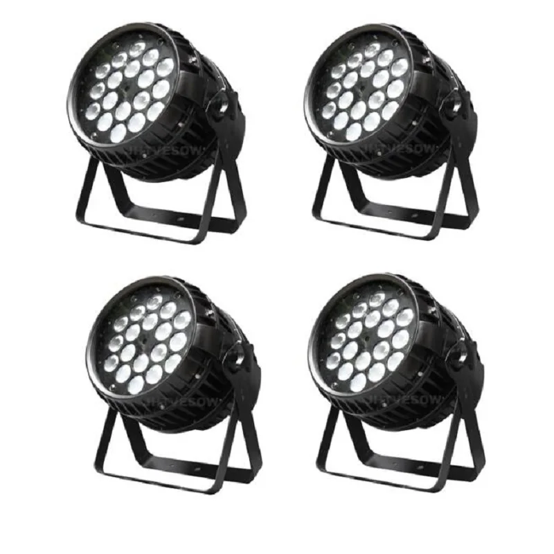 Бесплатная доставка 4 шт./лот dj wash effect par lighting 18x15 Вт rgbwa uv 6in1 водонепроницаемый zoom can