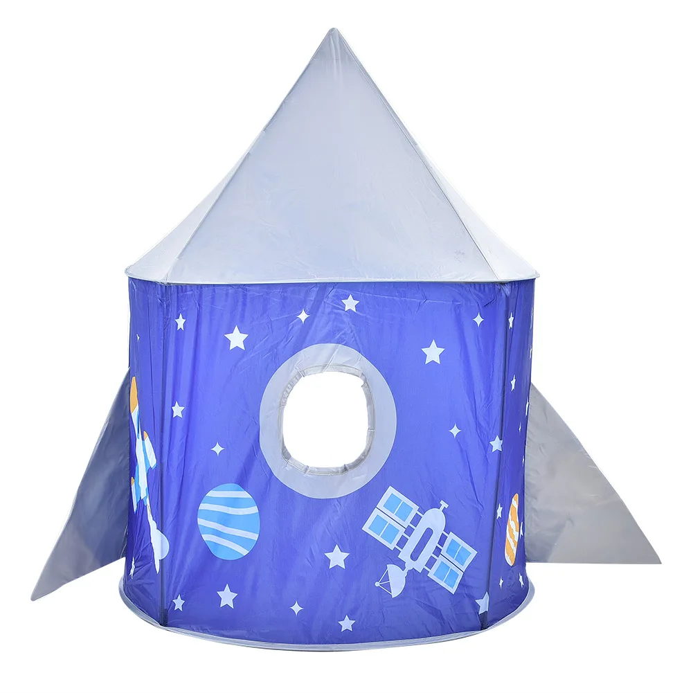 Portable Foldable Tent Game Toy Room Space Star Pattern Kid Yurt Gift Accessory(Space ) |
