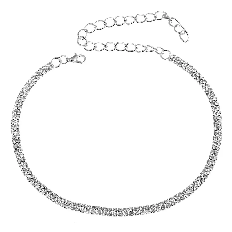 style six Новинка, стразы, отделка шеи, аппликация, цепочка для модных девушек, свадебное украшение - Цвет: style six