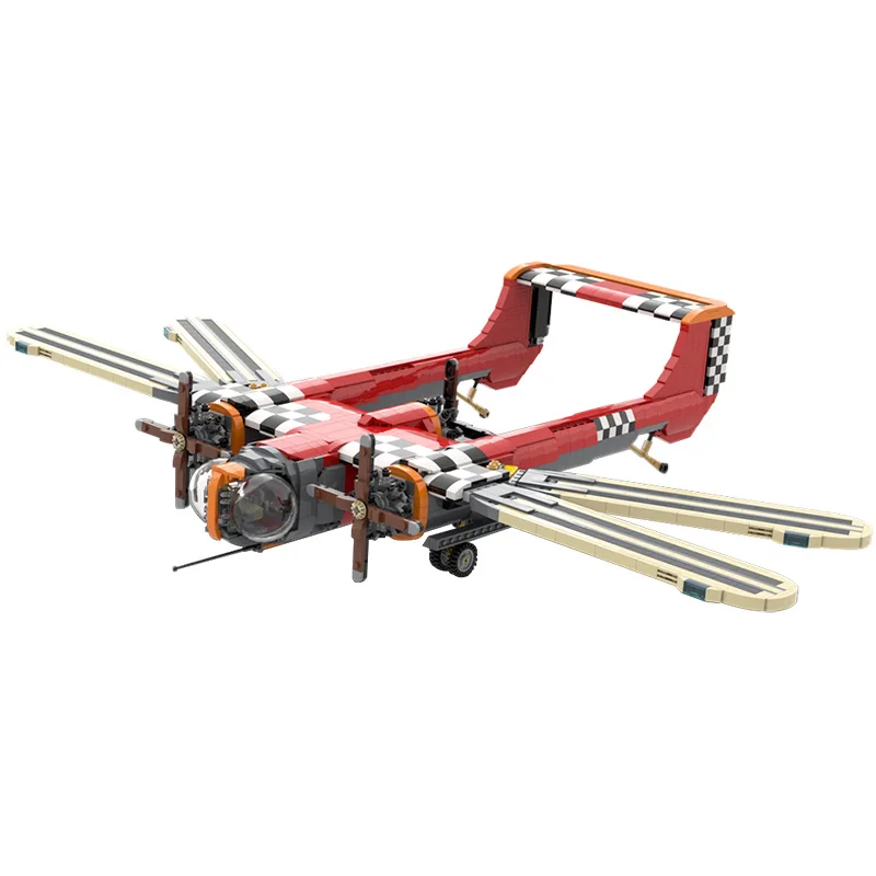 

Dieselpunk Ornithopter City Technicalal Series Retro 80s diesel flapping wing aircraft Building Block AVIC Bricks Toy Gift Kids