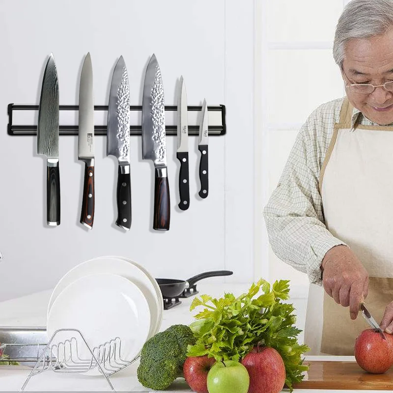 

Magnetic Knife Holder Strip for Kitchen Knife Stand Bar Strip Wall Mount Magnetic Knives Storage Rack Cooking Accessories