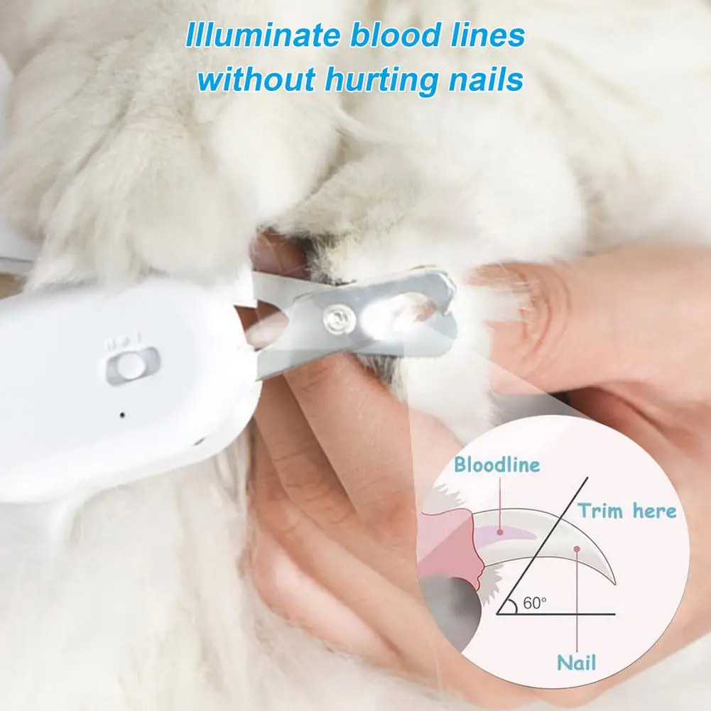

Professional LED Light Effortless Pet Nail Clipper Dog Cat Beauty Scissor Animal Cat Locks Pet Nail Trimmer Cutting Machine
