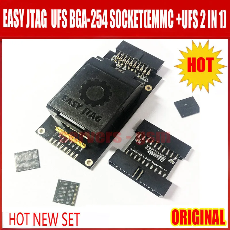 2022 Новейший ОРИГИНАЛЬНЫЙ Easy-Jtag Plus UFS разъем BGA-254 / Адаптер EMMC 254 (EMMC + UFS 2 В 1) для EASY JTAG PLUS BOX работает на.