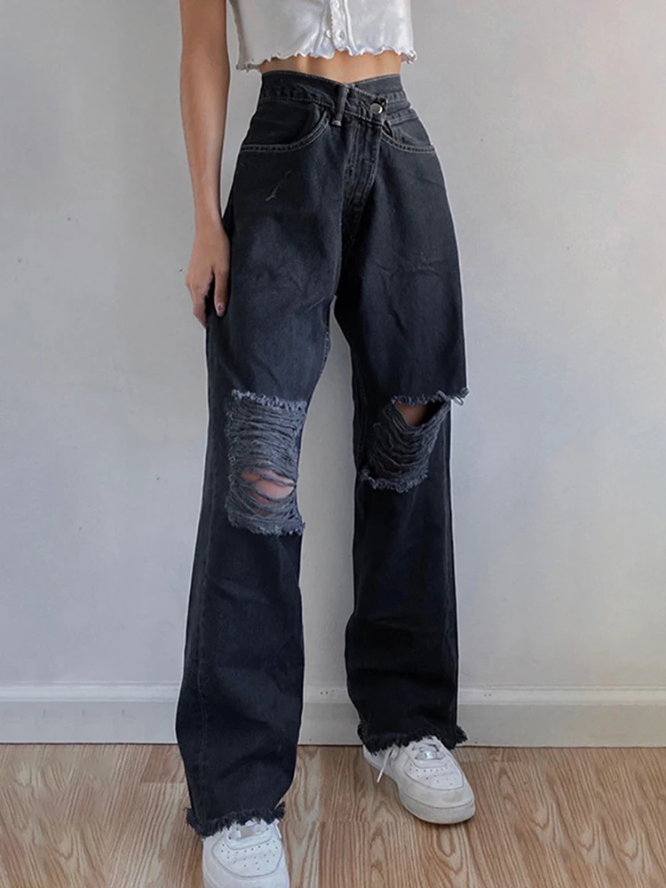 

Women Slim Jeans Loose Vintage Female Pants Women Harajuku Baggy Jeans Womens Pants Casual Funny Pants Jeans fashion