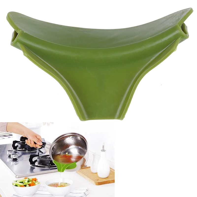 1 шт. силиконовая воронка для жидкости кастрюли и сковородки дефлектор