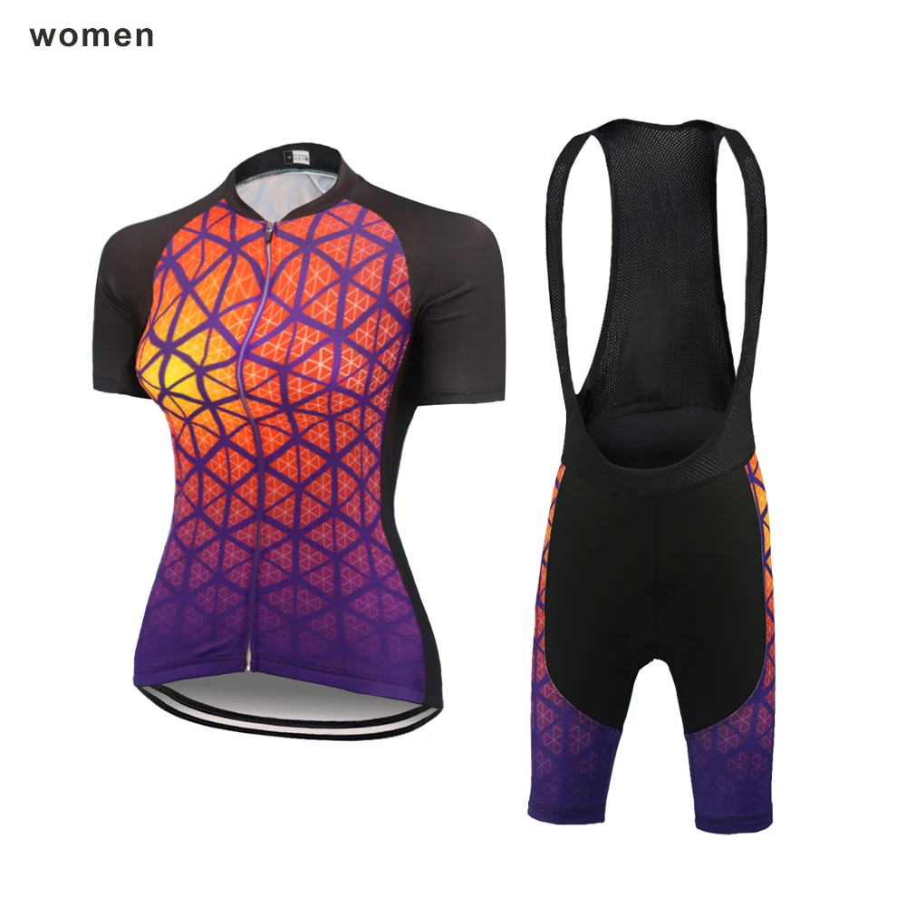 Новые женские комплекты трикотажных изделий для велоспорта Джерси горного