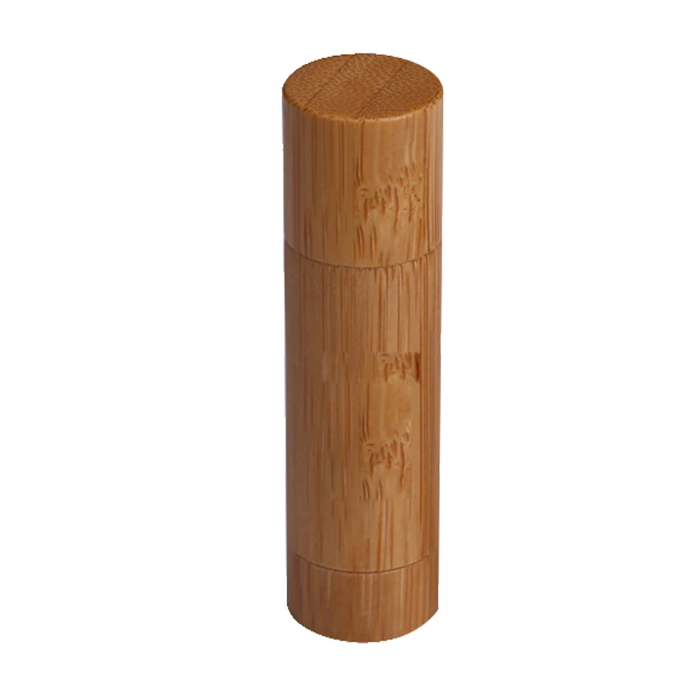 5 мл пустые многоразовые бамбуковые Бальзамы для губ трубка губная помада