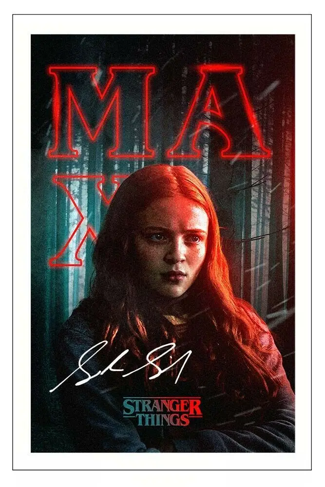 

STRANGER THINGS SADIE SINK Signed Art Silk Poster Print 24x36inch