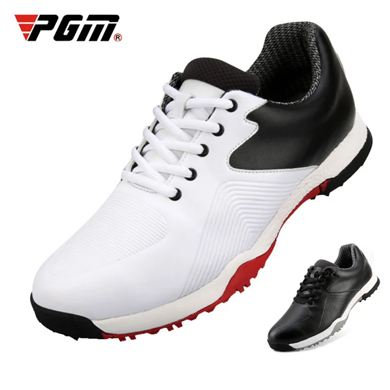 

PGM Golf Shoes Men Waterproof Sports Shoes Rubber Soft Sole Shockproof Shoes Male Anti Slip Breathable Golf Sneakers XZ108