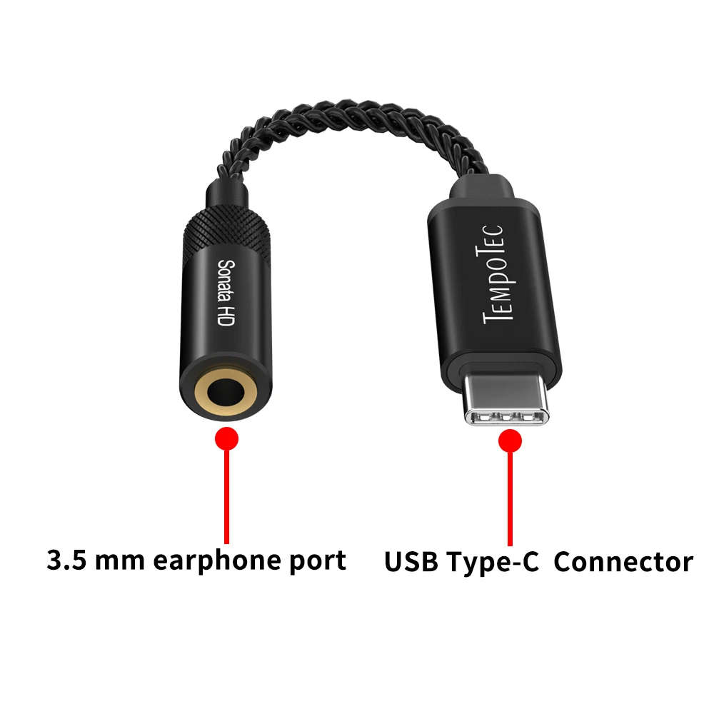Усилитель для наушников TempoTec Sonata HD II ES9270 Тип C до 3 5 мм DSD128(DOP) 2VRMS/600ohm USB DAC телефона