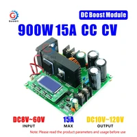 dc dc 8 60v to 10 120v boost converter cc cv step up power supply module 900w 15a upgraded bst900w voltage transformer regulator