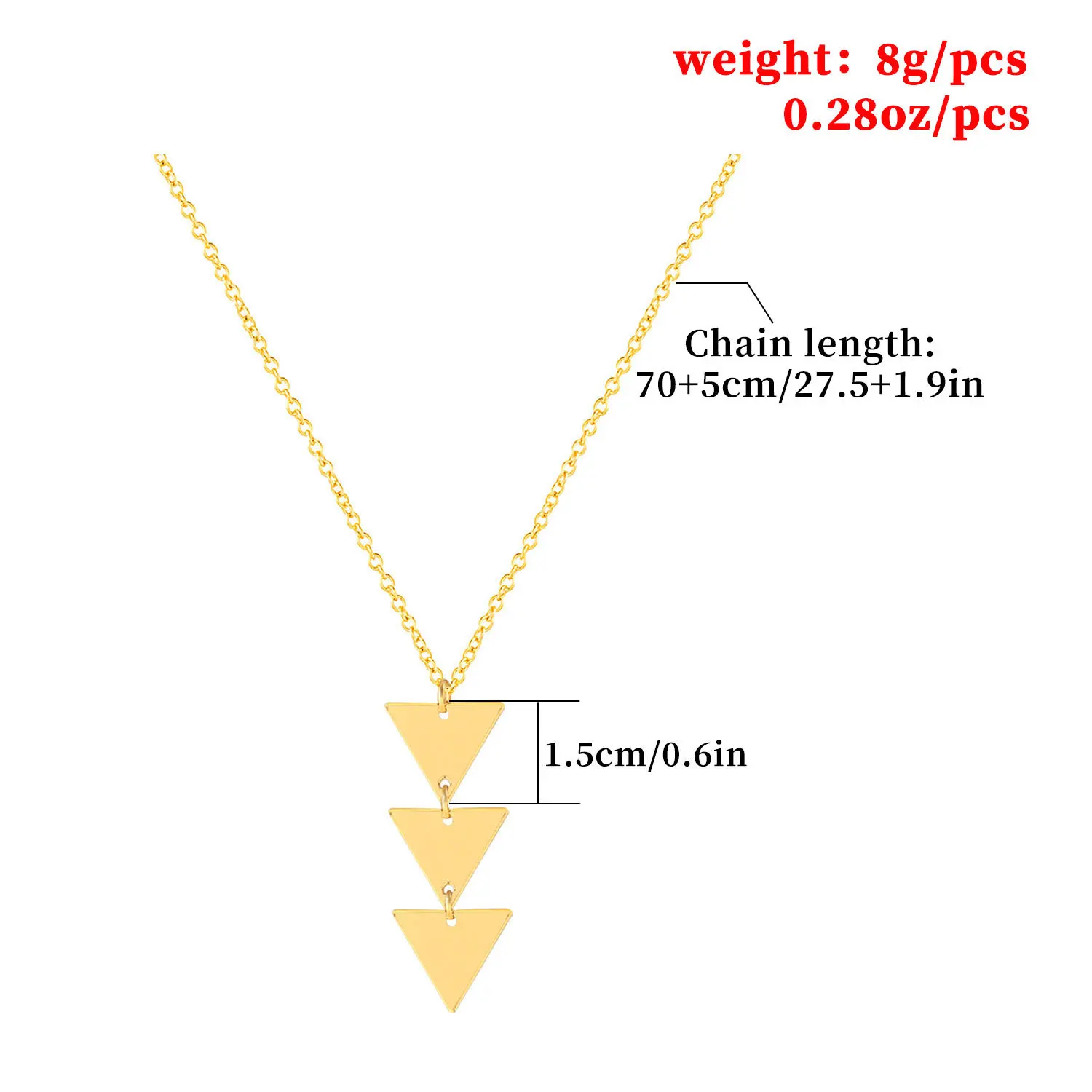 

Fashion Geometric Triangle Pendant Necklaces For Women Silver Color Long Chain Collier Chokers Jewelry Girls Gifts Bijoux XL630
