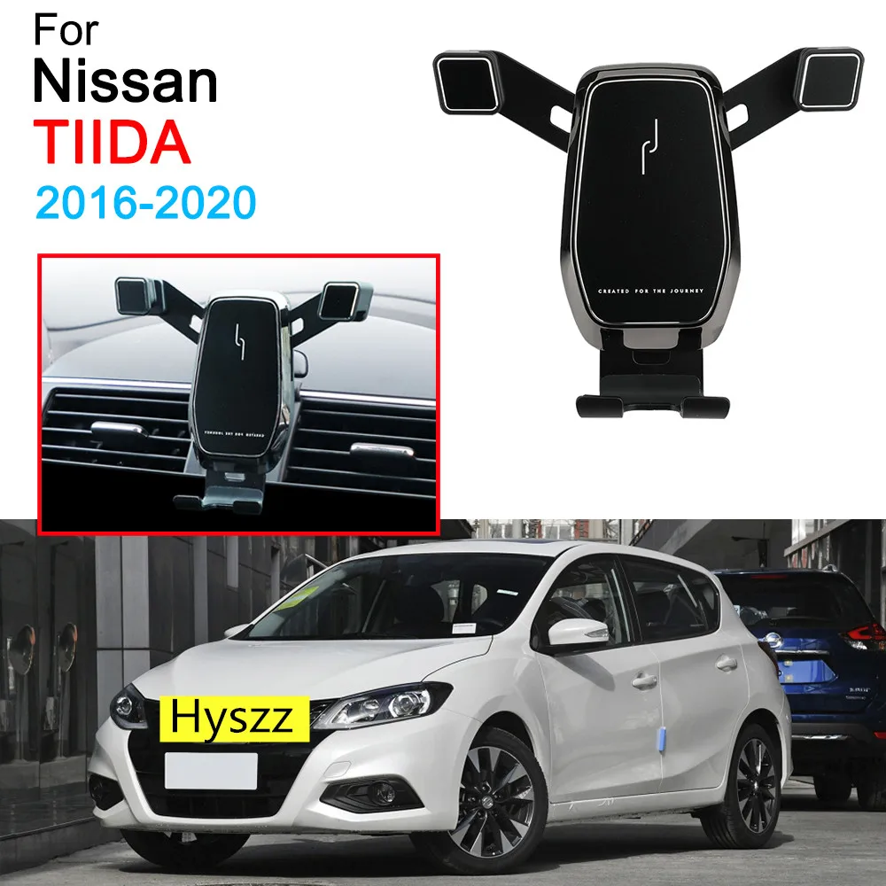 

Car Mobile Phone Holder Support Air Vent Mount Clip Clamp Phone Holder for Nissan TIIDA Accessories 2016 2017 2018 2019 2020