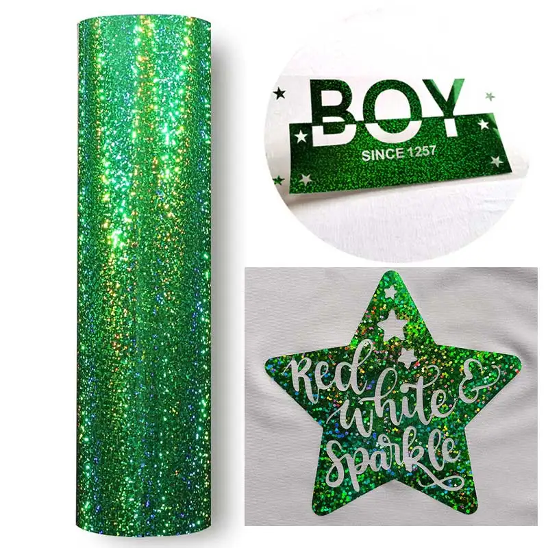 Голограмма теплопередача виниловая Железная на трансферной футболке ширина 50 см