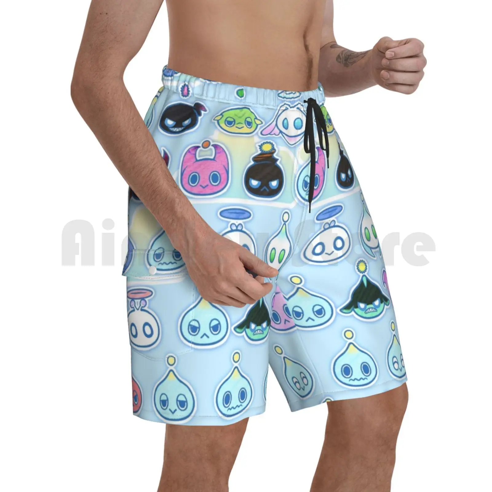 

Пляжные шорты Chao, аксессуары для плавания, Симпатичные игровые видеоигры, пастельные Приключения