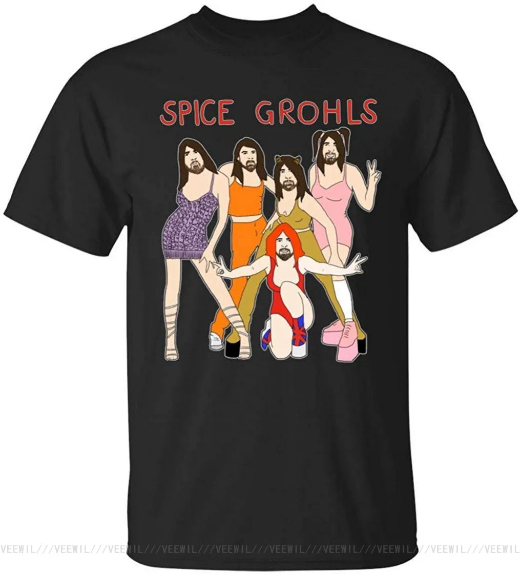 Spice Grohls T Shirt Men Women Plus Size Clothing TEE Shirt 100% Cotton T-shirt