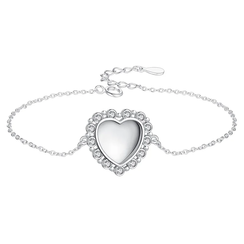 Распродажа регулируемый браслет из стерлингового серебра 925 пробы для женщин CZ