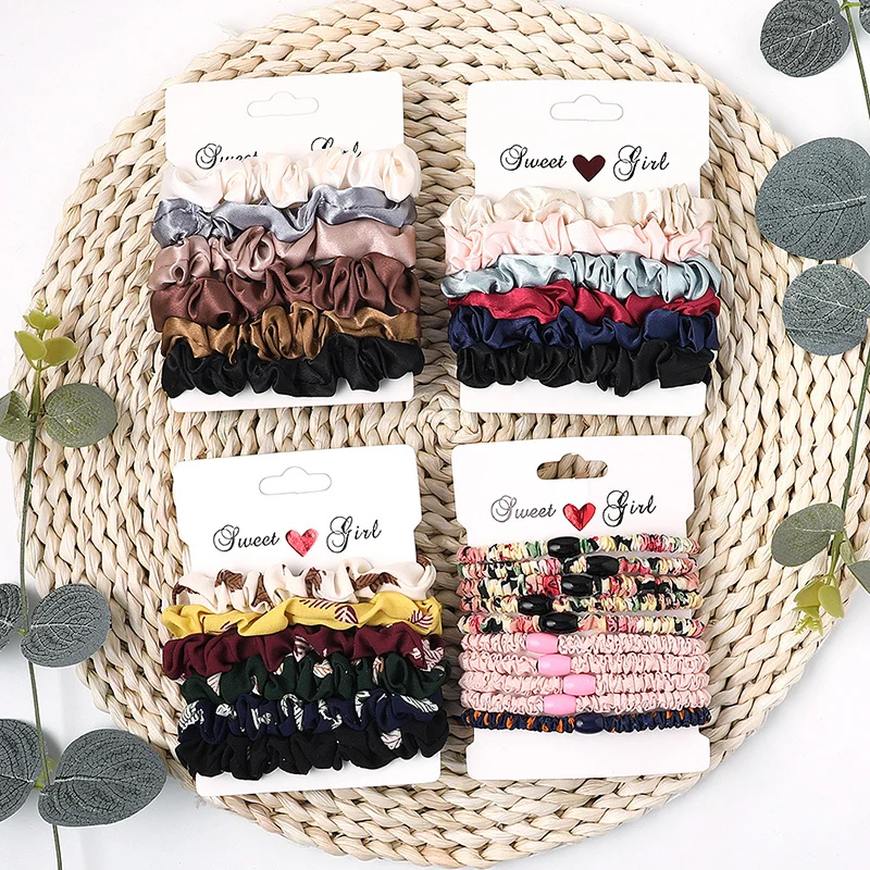 Модные Простые эластичные резинки для волос 3-6 шт./лот заколка конского хвоста