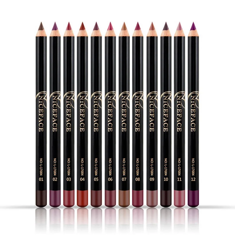 12 цветов модный матовый карандаш для помады долговечные пигменты водостойкие